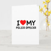 Ik hou van mijn politieagent kaart (Gele Bloem)