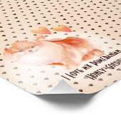 Ik hou van mijn Pommeren, voeg de naam Custom Cart Foto Afdruk (Hoek)