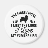 Ik hou van mijn pommern magneet (Voorkant)