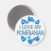 Ik hou van mijn pommern magneet (Voorkant / Achterkant)