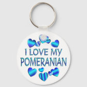Ik hou van mijn pommern sleutelhanger (Voorkant)