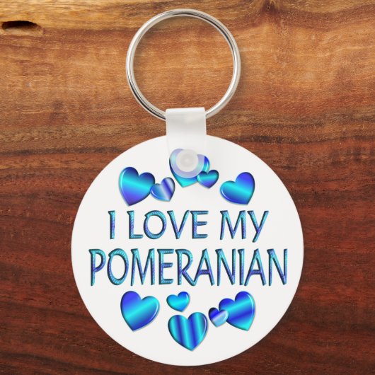 Ik hou van mijn pommern sleutelhanger (Voorkant)