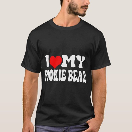 Ik hou van mijn pookie beer t-shirt (Voorkant)