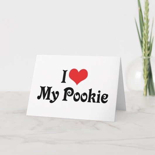 Ik hou van mijn Pookie Kaart (Voorkant)