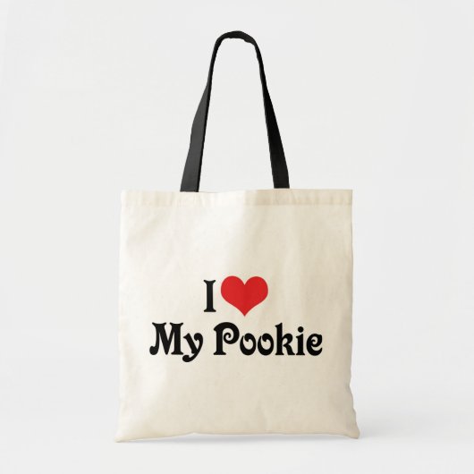 Ik hou van mijn Pookie Tote Bag (Voorkant)