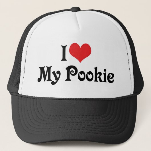 Ik hou van mijn Pookie Trucker Pet (Voorkant)