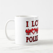 Ik hou van mijn Poolse Babcia Koffiemok (Links)