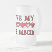 Ik hou van mijn Poolse Babcia Matglas Bierpul (Voorkant rechts)