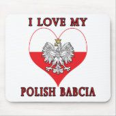 Ik hou van mijn Poolse Babcia Muismat (Voorkant)