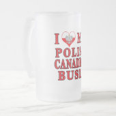 Ik hou van mijn Poolse Canadese busia Matglas Bierpul (Voorkant links)