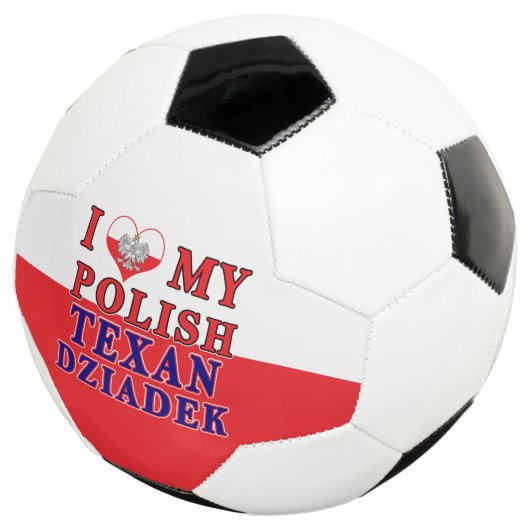 Ik hou van mijn Poolse Texan Dziadek Voetbal (Drie kwart)
