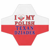 Ik hou van mijn Poolse Texan Dziadek Voetbal (Enkel)