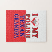 Ik hou van mijn Poolse Texan Grandpa Legpuzzel (Horizontaal)