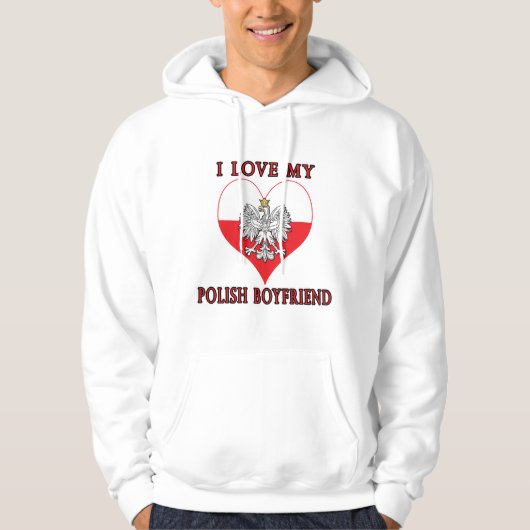 Ik hou van mijn Poolse vriend Hoodie (Voorkant)