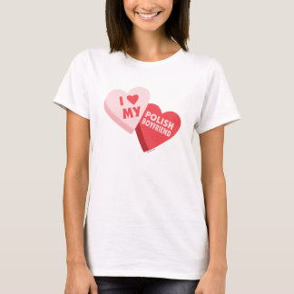 Ik hou van mijn Poolse vriend Snoep T-shirt