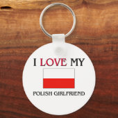 Ik hou van mijn Poolse Vriendin Sleutelhanger (Voorkant)