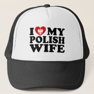 Ik hou van mijn Poolse vrouw Trucker Pet