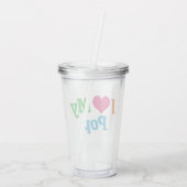 Ik hou van mijn Pop Acryl Drinkbeker (Achterkant)