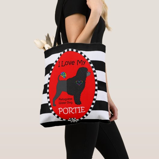 Ik hou van mijn Portie tas (Dichtbij)