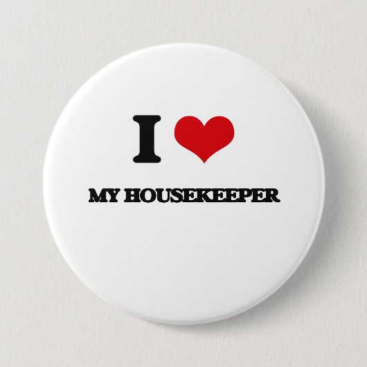 Ik hou van mijn portier ronde button 7,6 cm (Voorkant)