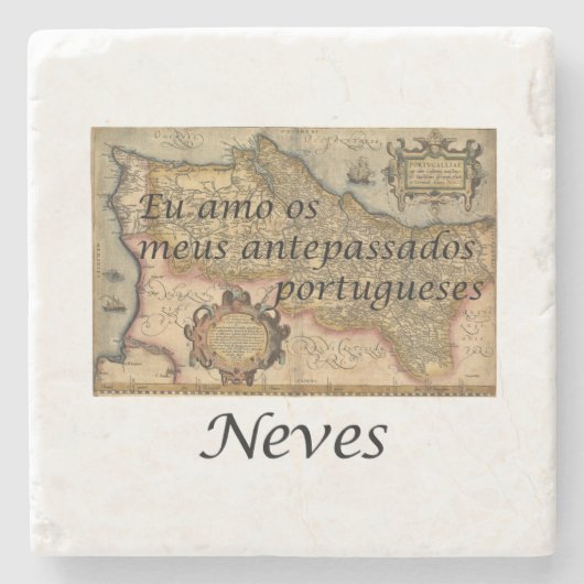 Ik hou van mijn Portugese Onderzetters {Neves} (Voorkant)