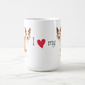 Ik hou van mijn Portugese Podengo Pequeno Koffiemok (Center)