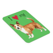 Ik hou van mijn Portugese Podengo Pequeno Magneet (Rechterzijde)