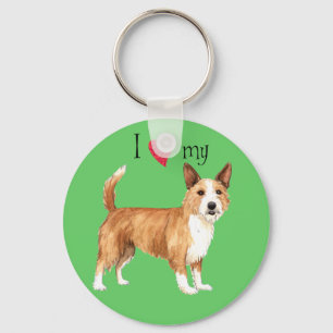 Ik hou van mijn Portugese Podengo Pequeno Sleutelhanger