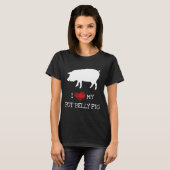 Ik hou van mijn potbuikvarken t-shirt (Voorkant volledig)