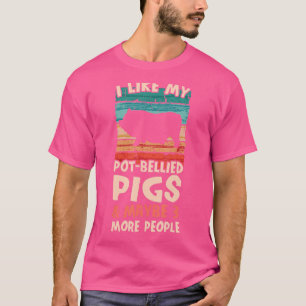Ik hou van mijn potbuikvarkens Varkensfokkerij Bre T-shirt