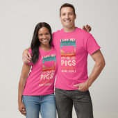 Ik hou van mijn potbuikvarkens Varkensfokkerij Bre T-shirt (Unisex)