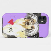 Ik hou van mijn powderpuff Case-Mate iPhone case (Achterkant (horizontaal))