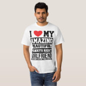 "Ik hou van mijn prachtige vriendin" t-shirt (Voorkant volledig)