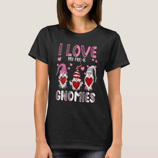 Ik hou van mijn pre-Knomies vrouwen Valentijnse le T-shirt (Voorkant)