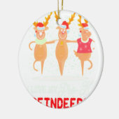 Ik hou van mijn prek keramisch ornament (Links)