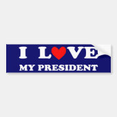 Ik hou van mijn President bumper sticker (Voorkant)