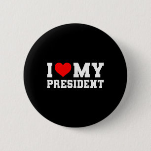 Ik hou van mijn President Donald Trump 2024 I Hear Ronde Button 5,7 Cm