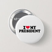 Ik hou van mijn President Ronde Button 5,7 Cm (Voorkant /achterkant)