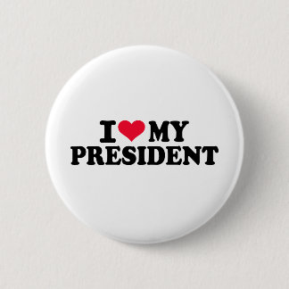Ik hou van mijn President Ronde Button 5,7 Cm