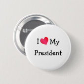 Ik hou van mijn President Ronde Button 5,7 Cm (Voorkant /achterkant)