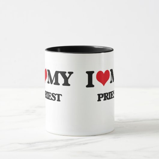 Ik hou van mijn priester mok (Midden)