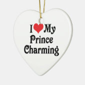 Ik hou van mijn prins Charming Keramisch Ornament (Links)