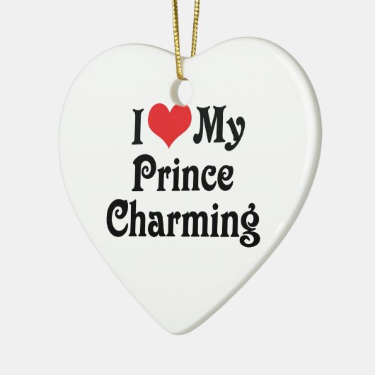 Ik hou van mijn prins Charming Keramisch Ornament (Links)