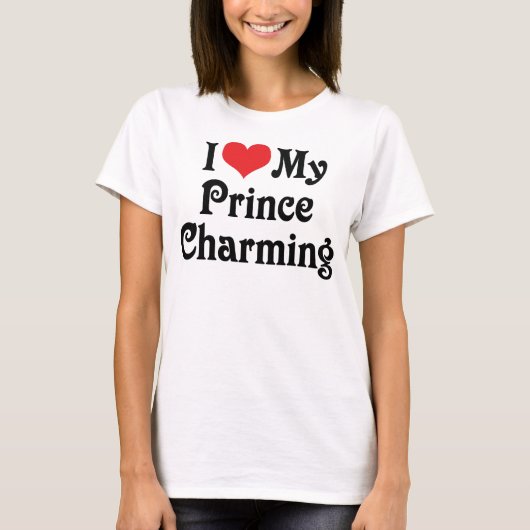 Ik hou van mijn prins Charming T-shirt (Voorkant)