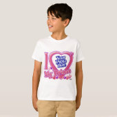 Ik hou van mijn prins roze/paars - foto t-shirt (Voorkant volledig)