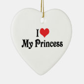 Ik hou van mijn prinses keramisch ornament (Rechts)