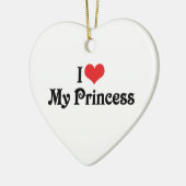 Ik hou van mijn prinses keramisch ornament (Links)