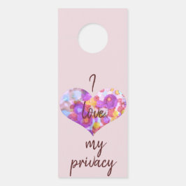 Ik hou van mijn privacy. Graag gedaan Deurhanger