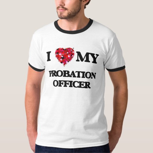 Ik hou van mijn Probation Officer T-shirt (Voorkant)