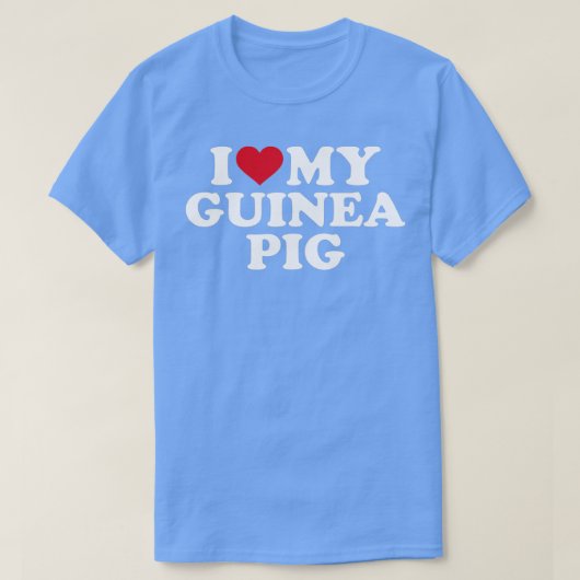Ik hou van mijn proefkonijn t-shirt (Design voorkant)